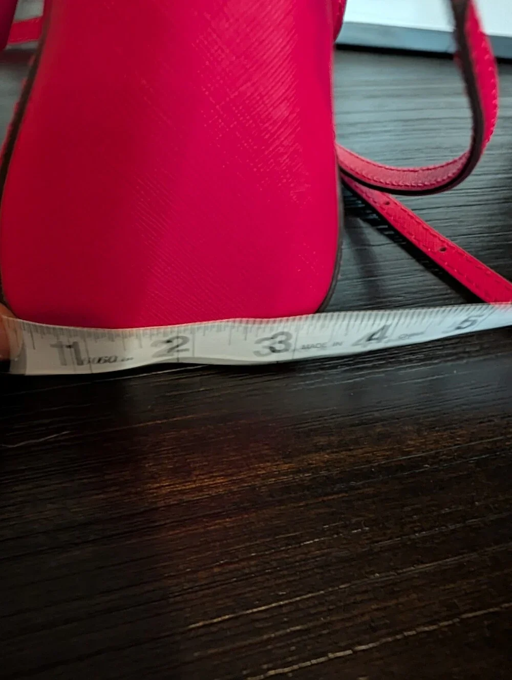 Michael Kors Pink Saffiano Mini Crossbody Bag